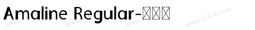 Amaline Regular字体转换